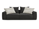 3er Sofa BOBOCHIC BOHEME Synthetisches Leder schwarz