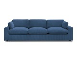 Sofa BOBOCHIC BELAIR Cord-Stoff dunkelblau