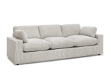 3er Sofa BOBOCHIC BELAIR Cord-Stoff beige
