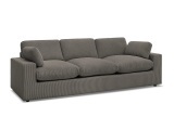 3er Sofa BOBOCHIC BELAIR Cord-Stoff taupe