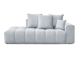 3er Sofa BOBOCHIC MONT-BLANC Samt hellgrau