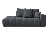 3er Sofa BOBOCHIC MONT-BLANC Samt dunkelgrau