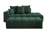3er Sofa mit Hocker BOBOCHIC MONT-BLANC Samt grün