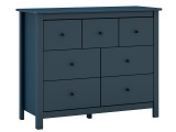 Kommode MISTI 7 Schubladen 110x40x80cm dunkelblau