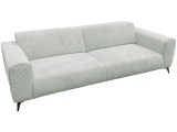 3er Sofa JULIA Stoff hellgrau