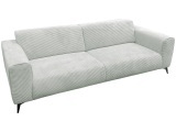 2er Sofa JULIA Stoff hellgrau