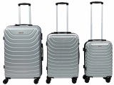 Roma, Set mit 3 Koffern ROMA silver
