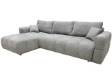 Ecksofa BUDVA Stoff grau