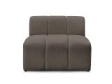 Modulare Sessel für Sofa BOBOCHIC ANNECY Boucle-Stoff rotbraun