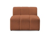 Modulare Sessel für Sofa BOBOCHIC ANNECY Boucle-Stoff orange