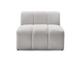 Modulare Sessel für Sofa BOBOCHIC ANNECY Boucle-Stoff hellgrau