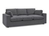 3er Sofa BOBOCHIC BELAIR Stoff dunkelgrau