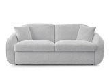 3er Sofa BOBOCHIC CEZANNE Boucle-Stoff hellgrau