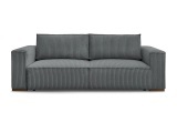 3er Sofa BOBOCHIC CHELSEA Cord-Stoff dunkelgrau