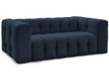 3er Sofa BOBOCHIC CLOUD Stoff dunkelblau
