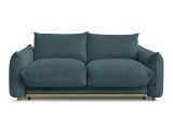 3er Sofa BOBOCHIC ERNEST Stoff dunkelblau
