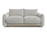 3er Sofa BOBOCHIC ERNEST Stoff hellgrau