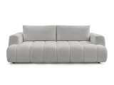3er Sofa BOBOCHIC FUJI Boucle-Stoff hellgrau