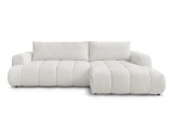 Ecksofa BOBOCHIC FUJI Boucle-Stoff weiss