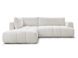 Ecksofa BOBOCHIC FUJI Boucle-Stoff weiss