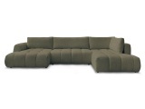 Wohnlandschaft BOBOCHIC FUJI Boucle-Stoff grün