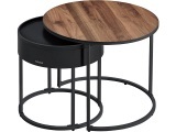 Couchtish SADY SONGMICS 60x60x45cm schwarz