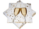 undefined, Set 20 Servietten SWAN Papier goldfarben