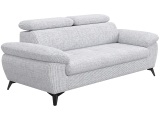 3er Sofa HUDSON Stoff grau