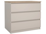 Kommode NAIA 3 Schubladen 50x77x70.1cm grau meliert