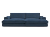 Sofa BOBOCHIC LEONARD Cord-Stoff dunkelblau