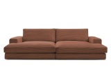 Sofa BOBOCHIC LEONARD Cord-Stoff orange