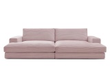 Sofa BOBOCHIC LEONARD Cord-Stoff violett