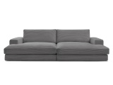 Sofa BOBOCHIC LEONARD Cord-Stoff dunkelgrau