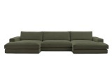 Wohnlandschaft BOBOCHIC LEONARD Cord-Stoff grün