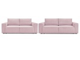 2er + 3er Sofa BOBOCHIC NIHAD Cord-Stoff violett