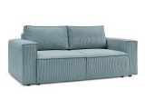 2er Sofa BOBOCHIC NIHAD Cord-Stoff hellblau