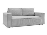 2er Sofa BOBOCHIC NIHAD Cord-Stoff hellgrau