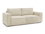 3er Sofa BOBOCHIC NIHAD Cord-Stoff beige
