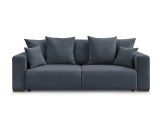 3er Sofa BOBOCHIC SIDONIE Stoff chiniert dunkelblau