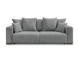 3er Sofa BOBOCHIC SIDONIE Stoff chiniert dunkelgrau