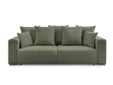 3er Sofa BOBOCHIC SIDONIE Cord-Stoff grün