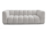 3er Sofa BOBOCHIC TALIA Boucle-Stoff hellgrau
