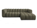 Ecksofa BOBOCHIC TALIA Boucle-Stoff grün