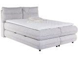 Boxspringbett NEBBIA beige 160x200cm halbfest