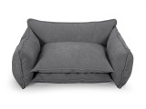 BOBOCHIC Hundebett Stoff mit Textur Dunkelgrau.ToLowerCase())