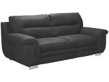 3er Sofa TRAPANI Stoff anthrazit