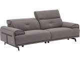 3er Sofa CAMPO DE FIORI SIENA Echtleder grau