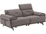 2er Sofa CAMPO DE FIORI SIENA Echtleder grau