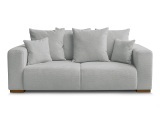 2er Sofa BOBOCHIC SIDONIE Stoff chiniert hellgrau