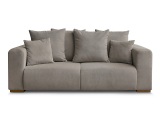 2er Sofa BOBOCHIC SIDONIE Cord-Stoff taupe